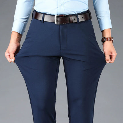 ENWEIGECN Men's Stretch Casual Business Suit Pants Big Size by zapcart