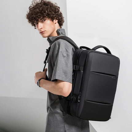 Bange Expandable Men's Waterproof 17.3in Laptop Backpack by zapcart