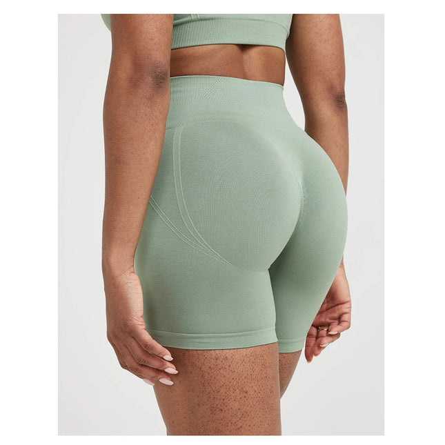 TKITK Seamless High Waist Yoga Shorts Women Fitness by zapcart