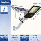 YQCHEZI 357LED Solar Street Light 6500K IP65 Outdoor Garage by zapcart