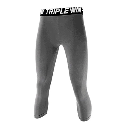 VINTOHOXNCN Men Capri Tights Quick Dry Running Leggings by zapcart