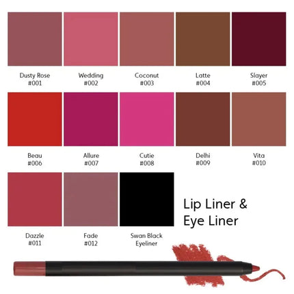 Nude Brown Lip Liner Matte Waterproof Everyday Longwear by zapcart