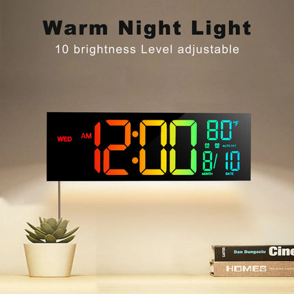 Zapcart 16 Digital Wall Clock With LED Display Living Room