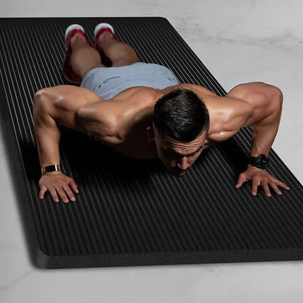 Fabric Non Slip Men Fitness Yoga Mat 10 to 20mm Thick by zapcart
