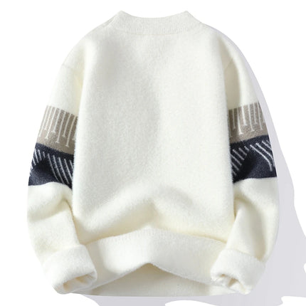 Jiangsu Choice Fall Mens Christmas O Neck Sweater Thick Warm by zapcart