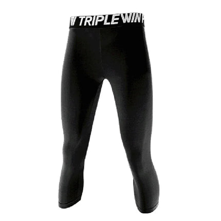 VINTOHOXNCN Men Capri Tights Quick Dry Running Leggings by zapcart