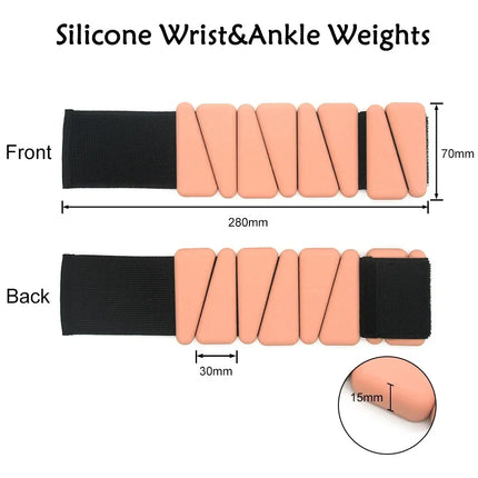 Choice Half Pound Wrist Weights For Adults Adjustable Strap by zapcart