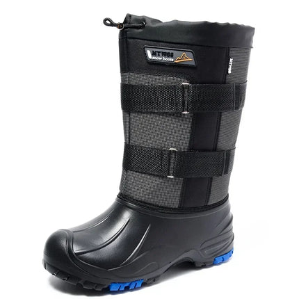 Pdmcms Mens Waterproof Snow Boots Velvet Warmth Midcalf by zapcart