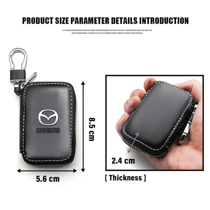 Mazda Leather Key Case Multi Function Key Bag For Mazda Owners