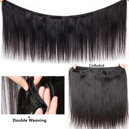 12A Straight Brazilian Remy Hair Bundles 30 Inch Sew In by zapcart