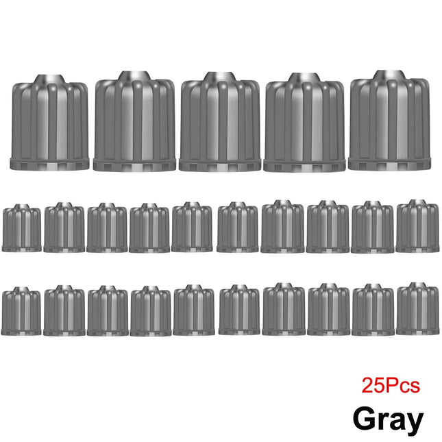 TQQTQQ Tire Valve Stem Caps With O Ring Universal Fit Cars by zapcart
