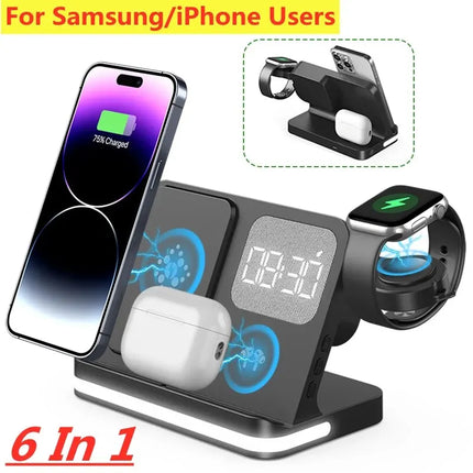 VIKEFON Wireless Charger Stand 15W For iPhone And Galaxy by zapcart