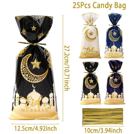 Eid Mubarak Gift Bags Ramadan Candy Cookies Muslim Party by zapcart