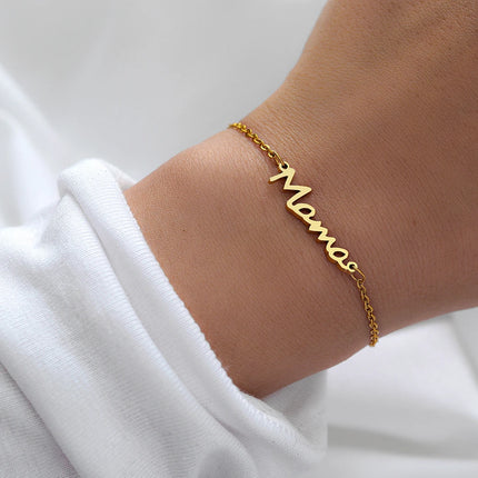 DGIDDKCN Mama Pendant Stainless Steel Bracelet For Women by zapcart