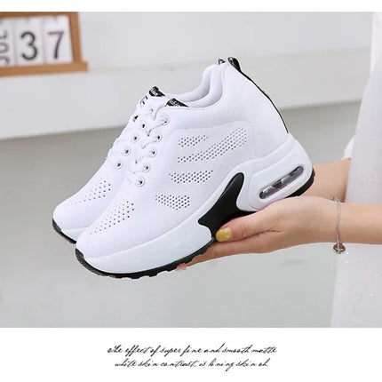 Women Platform Mesh Breathable Sneakers For Spring Comfort by zapcart