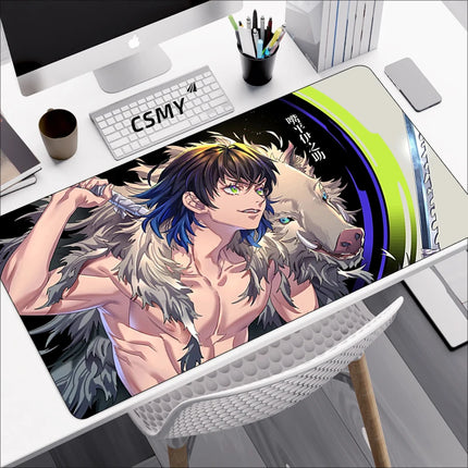 Demon Slayer Gaming Mouse Pad CSMY Non Slip Desk Mat by zapcart