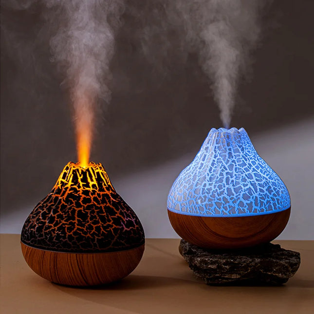 Kinscoter 300ml Volcano Humidifier Color Night Light Desk