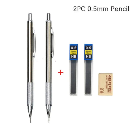 Mechanical Pencil Set 0.3 to 2.0mm Full Metal for Artists by zapcart