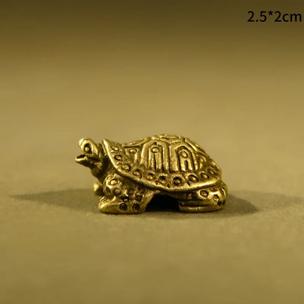 Choice Copper Turtle Statue Vintage Brass Desktop Feng Shui by zapcart