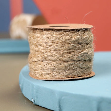 SQLzcCN Natural Jute Ribbon 5M for DIY Crafts and Gift Wrap by zapcart
