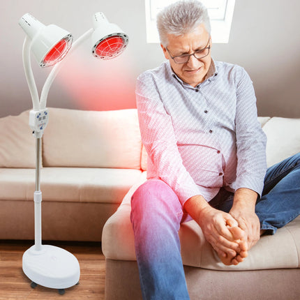 Electronic Infrared Heat Therapy Lamp Dual Heads Home Use by zapcart
