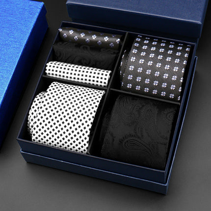 Mens Tie Hanky Set Burgundy Paisley Wedding Gift Box 3pcs by zapcart