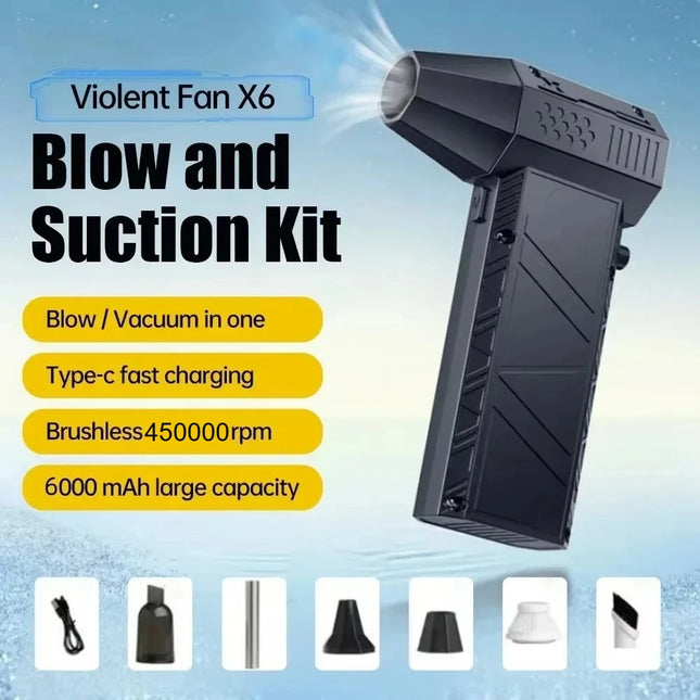 X6 Turbo Air Blower Dust Vacuum For Cars And PCs Compact by zapcart