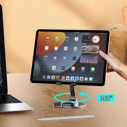 Metal 360 Rotating Desk Phone Holder For iPhone iPad by zapcart