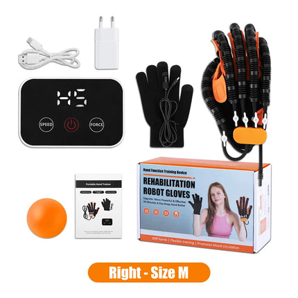 Upgraded Left Right Hand Massage Rehabilitation Robot Gloves Device for Stroke Hemiplegia Hand Function Recovery Finger Trainer by zapcart