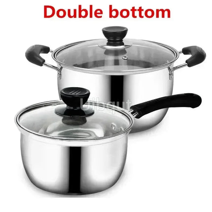Uibqut Stainless Steel Double Bottom Soup Pot Home Cooks by zapcart