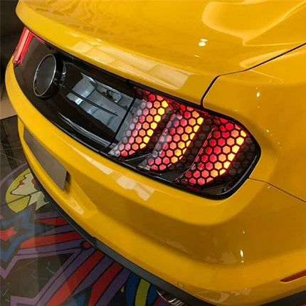 Choice Car Tail Light Stickers Black Honeycomb Privacy Film by zapcart