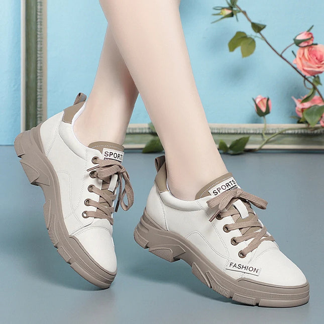 Women Non Slip Soft Leather Sneaker For Trekking Shoes by zapcart