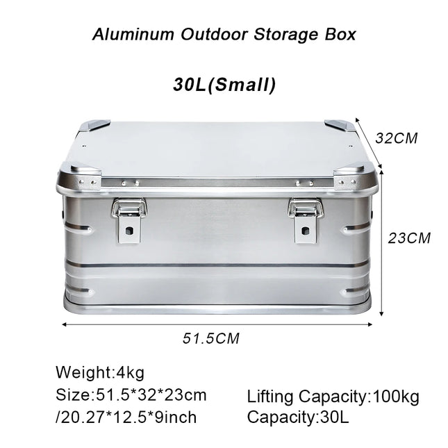 KRC Camp Aluminum Storage Box 60 To 80L Outdoor Organizer by zapcart