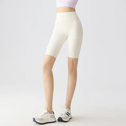 BIVIGAOS Women Biker Shorts Sharkskin Tight Knee Length by zapcart