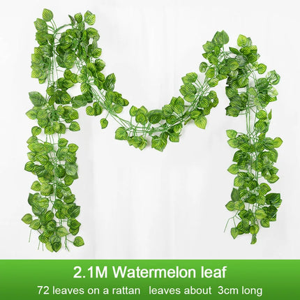 ZQNYCYCN 2.1M Silk Ivy Leaf Garland for Weddings and Decor by zapcart
