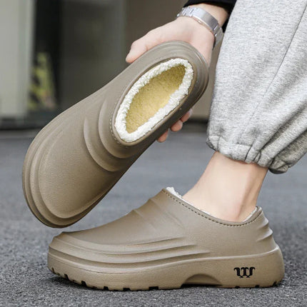Men Warm Cotton Slippers CN Fujian Indoor Comfort Shoes by zapcart