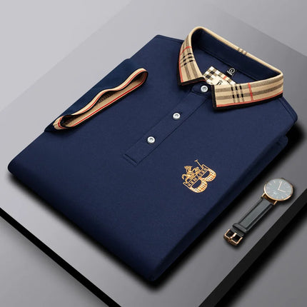 CN Jiangxi Mens Polo Shirt Luxury Embroidered Anti Wrinkle by zapcart
