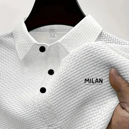 CN Zhejiang Mens Milan Polo Shirt Pattern Quick Dry by zapcart