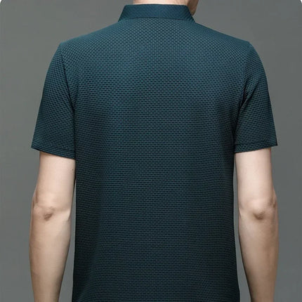 Fujian Choice Mens Polo Shirt Ice Silk Breathable Comfort by zapcart