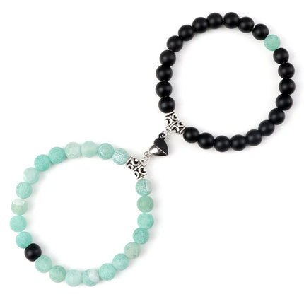 Reliatonny Natural Stone Beads Bracelet For Lovers Magnet by zapcart
