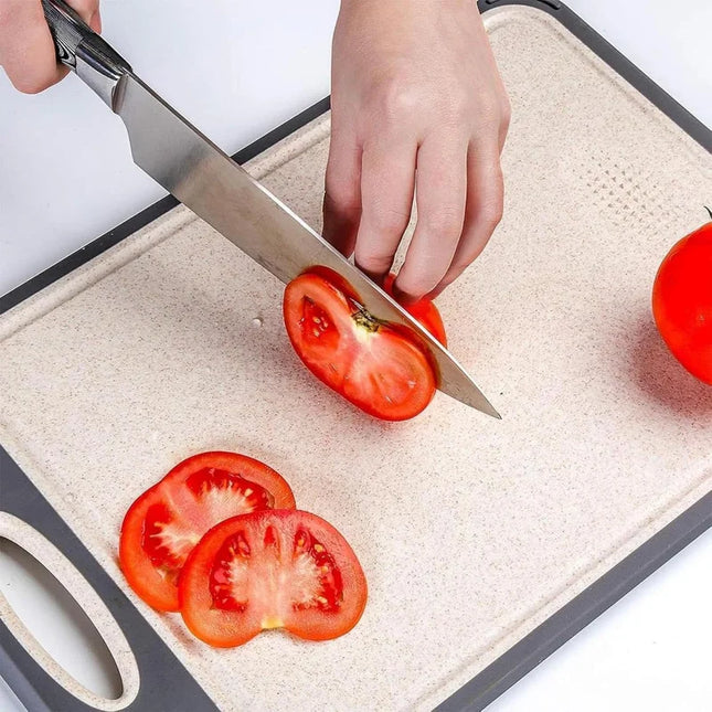 PLYS Double Sided Stainless Cutting Board for Meat Veggies by zapcart