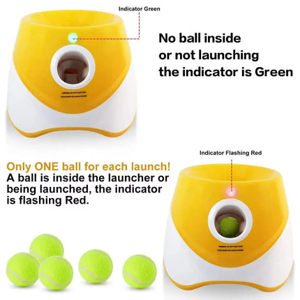 Dog Ball Launcher For Dogs Adjustable Distance With Toys by zapcart
