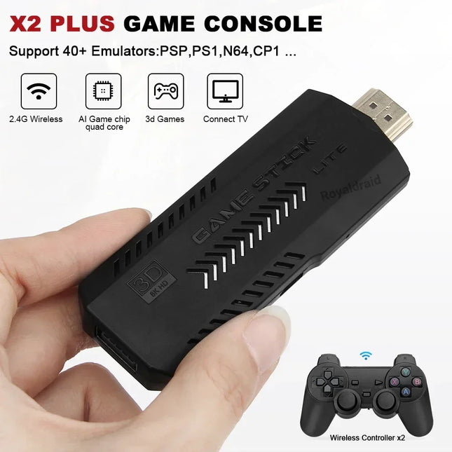 X2 Plus Video Game Console 50000 Games 4K Ready Kids by zapcart