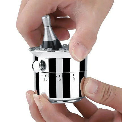 Kettle Shaped Mechanical Kitchen Timer Burronwood for Cooks by zapcart