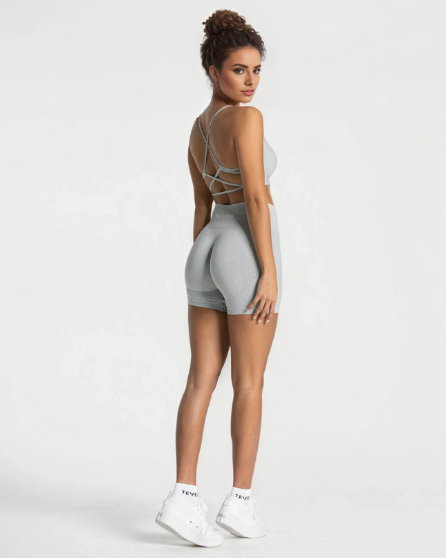 Teveo Seamless Scrunch Short Yoga Pants For Women Gymwear by zapcart