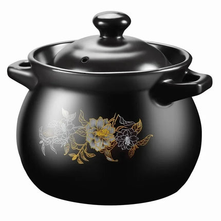 Ceramic Casserole Pot Nonstick Thick Bottom Cookware Home by zapcart