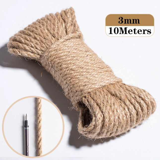 SQLzcCN Natural Jute Ribbon 5M for DIY Crafts and Gift Wrap by zapcart