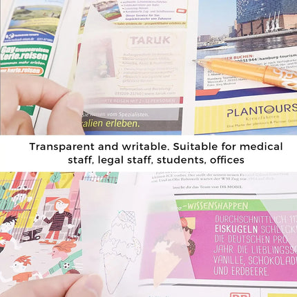 Choice Transparent Sticky Notes 150pcs Self Adhesive Study by zapcart