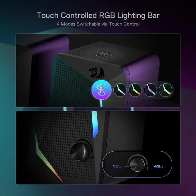 Redragon GS510 Waltz RGB Desktop Speakers For PC Gamers by zapcart