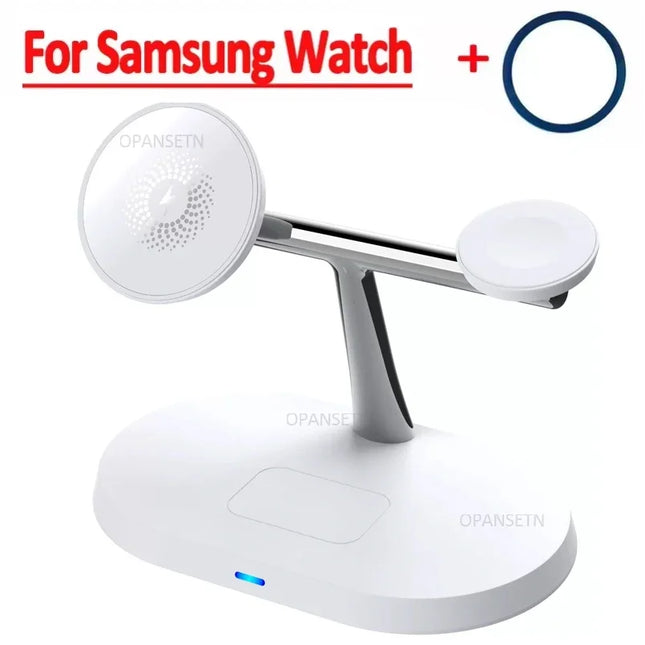 Magnetic Wireless Charger 3 in 1 for Galaxy S25 Buds Watch by zapcart